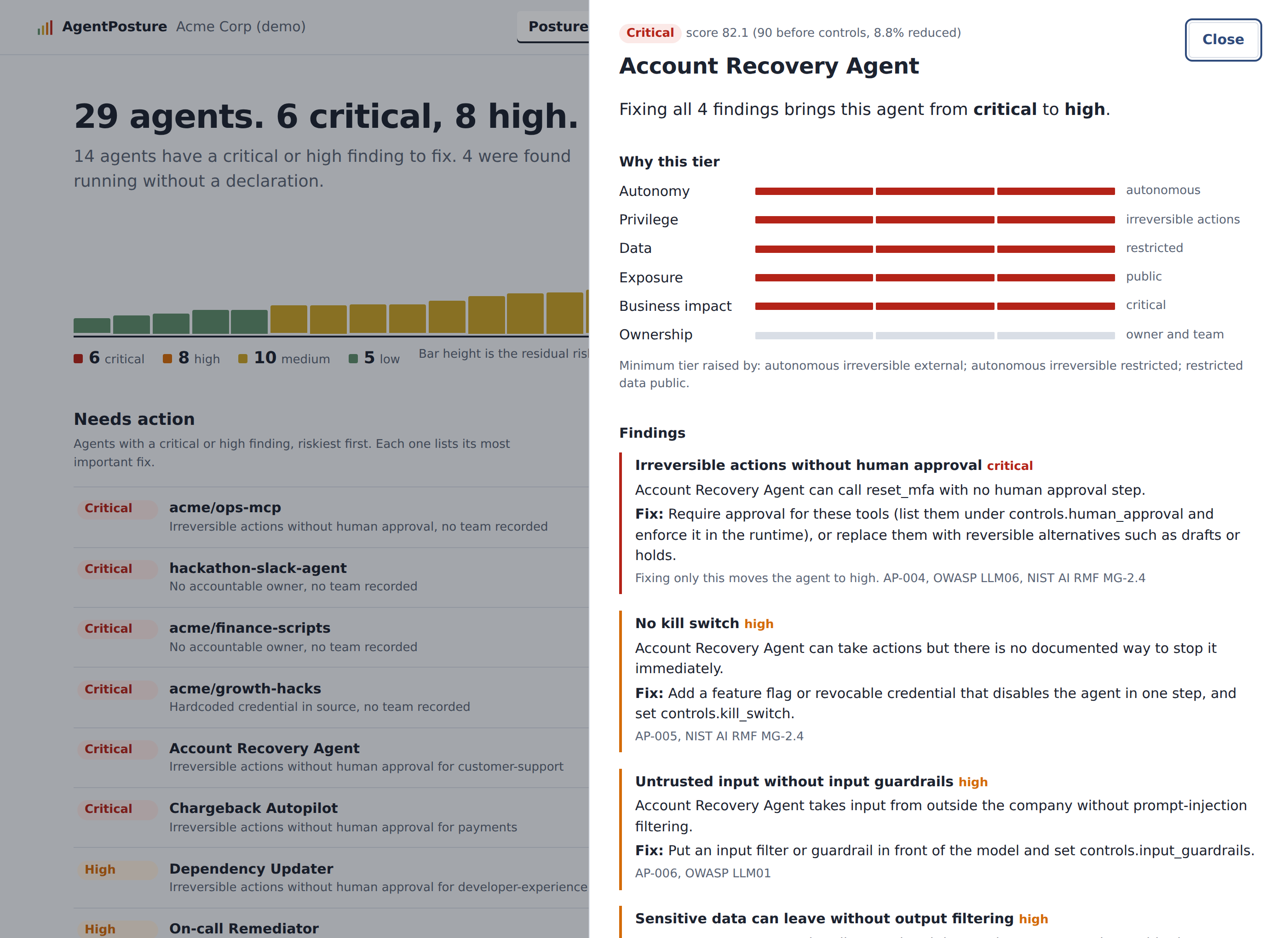 Agent detail